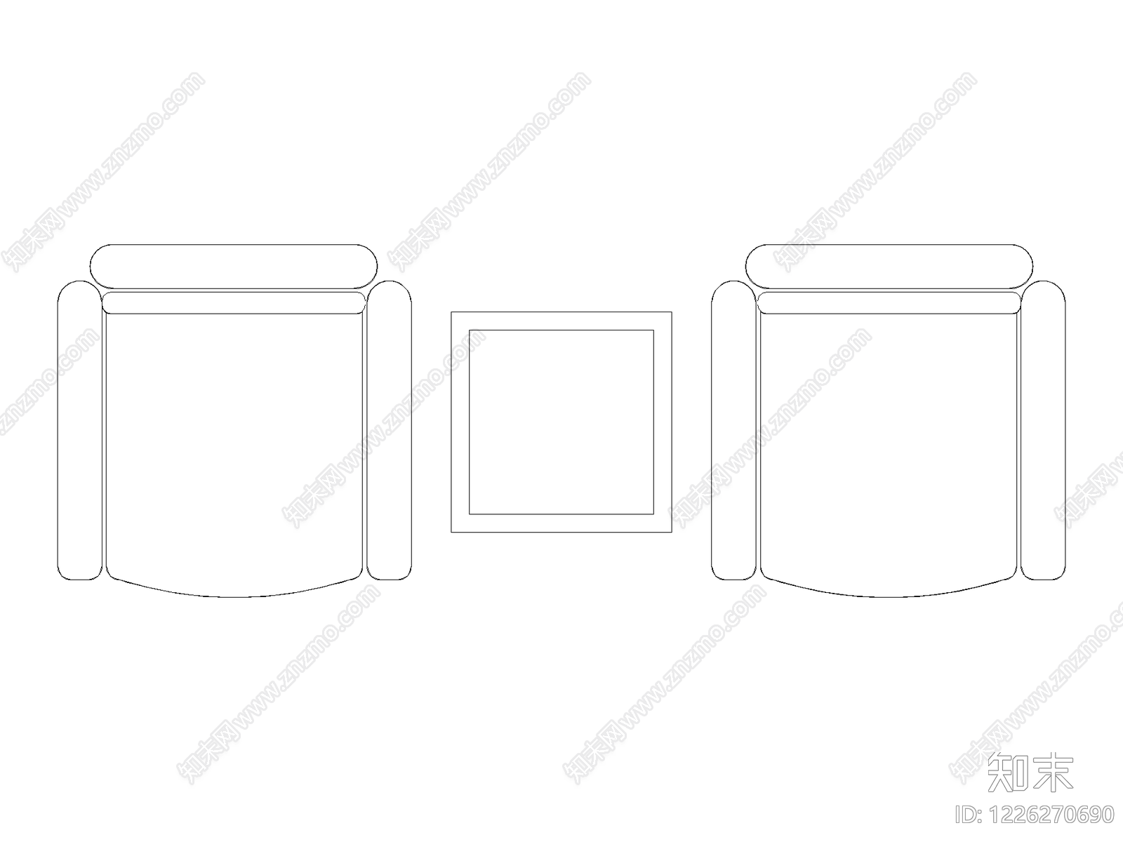 沙发CAD图纸
