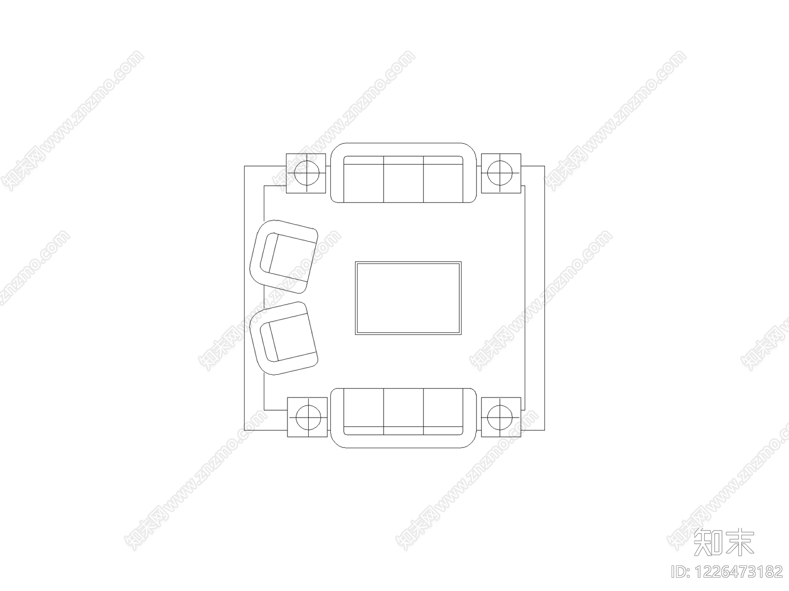 家装图块cad施工图下载【ID:1226473182】