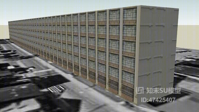 标准厂房SU模型下载【ID:817967068】