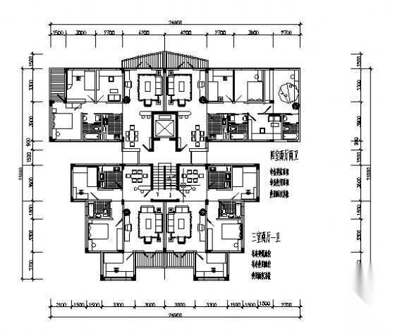 遵义市外环路沙河区修建性规划住宅楼方案图5cad施工图下载【ID:149848106】