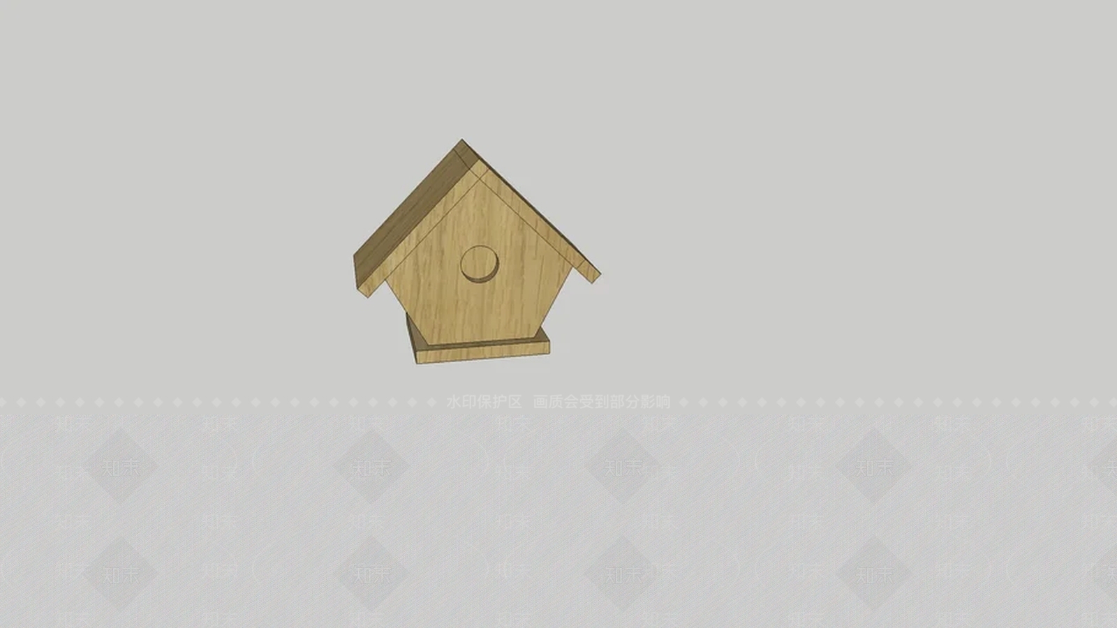 鸟舍SU模型下载【ID:1161796024】