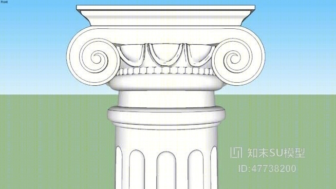 柱头SU模型下载【ID:47738200】