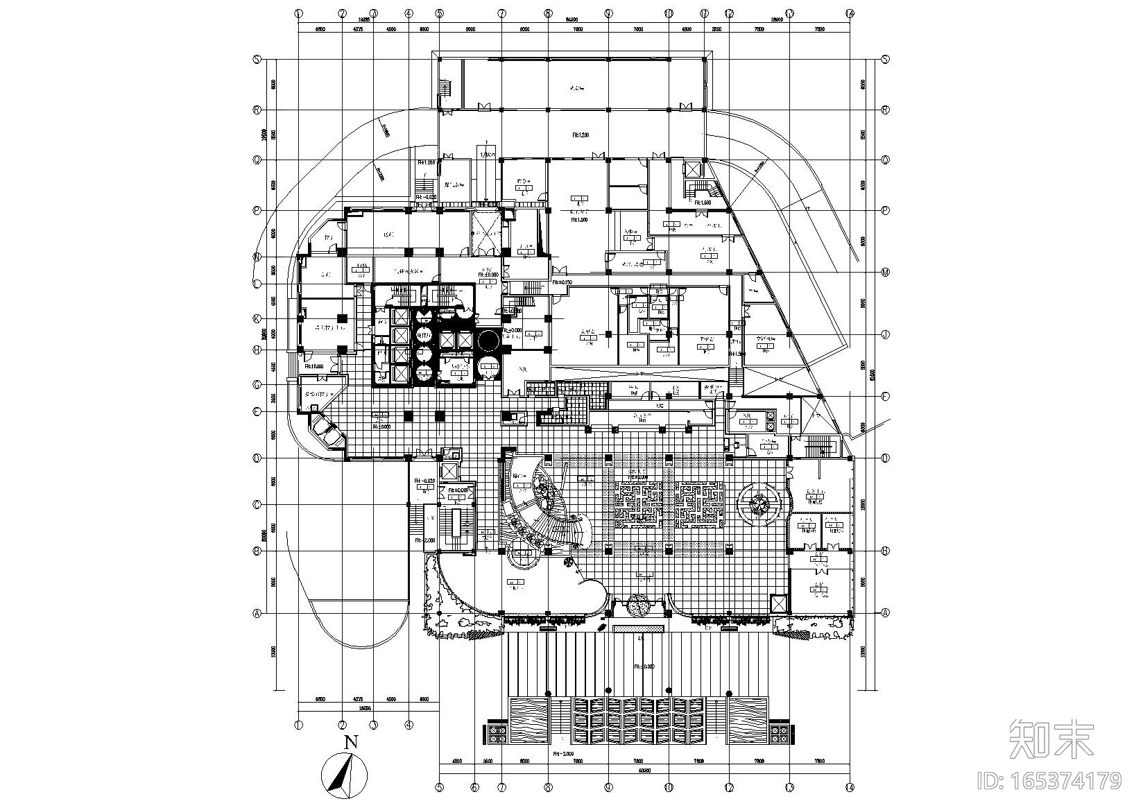[浙江]诸暨耀江开元名都酒店施工图+效果图cad施工图下载【ID:165374179】
