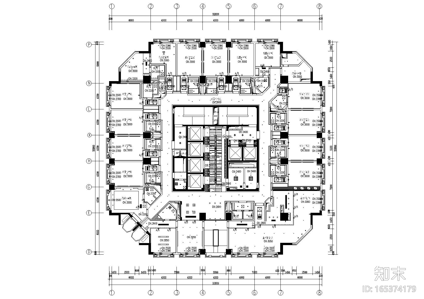 [浙江]诸暨耀江开元名都酒店施工图+效果图cad施工图下载【ID:165374179】