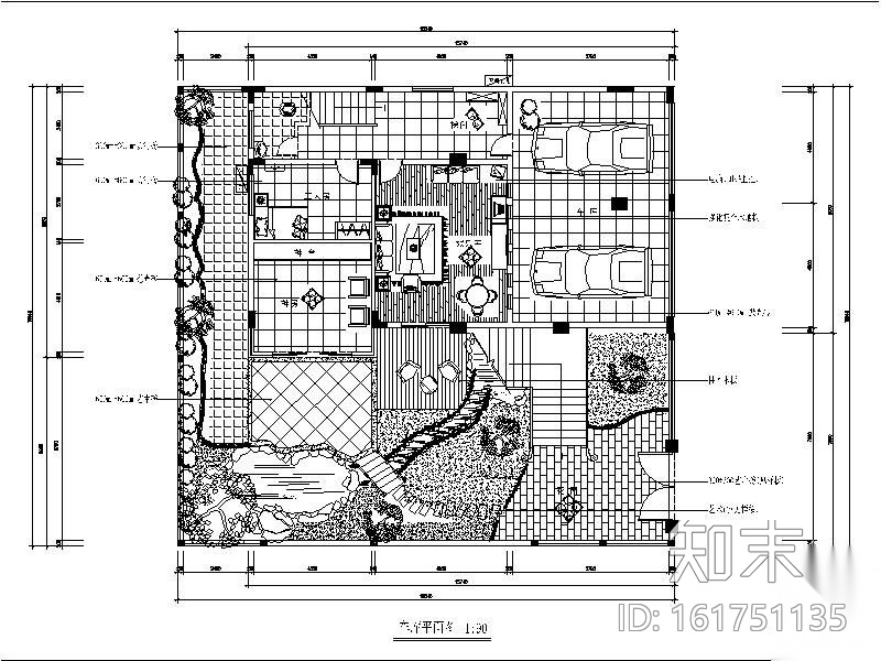 欧式三层别墅装修图.cad施工图下载【ID:161751135】