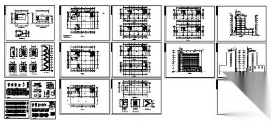 某七层房管局办公大厦建筑施工图cad施工图下载【ID:151434188】