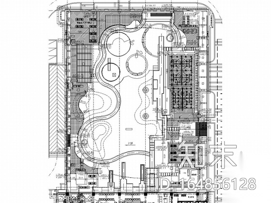 [长沙]办公环境中心景观设计方案cad施工图下载【ID:164856128】