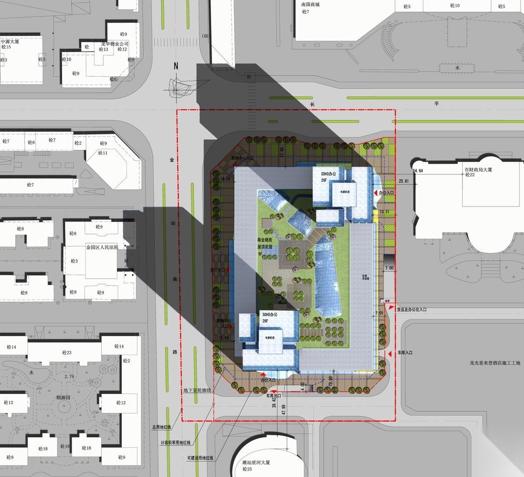 [广东]汕头苏宁电器商业广场建筑方案文本（JPG+CAD）cad施工图下载【ID:151449135】