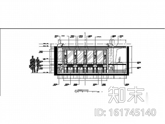 [重庆]某酒店会议层公共洗手间施工图cad施工图下载【ID:161745140】