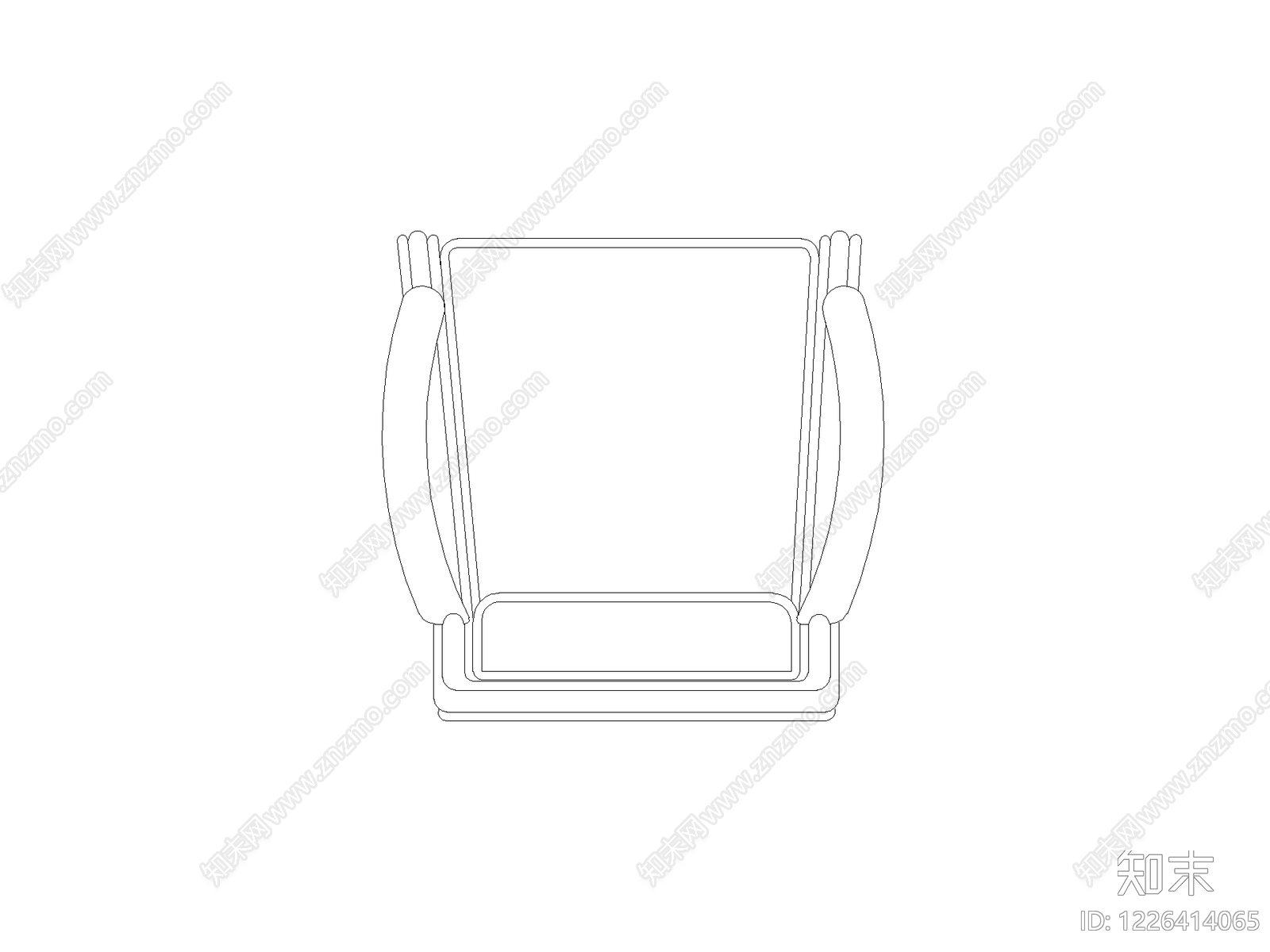 现代椅子CAD图纸