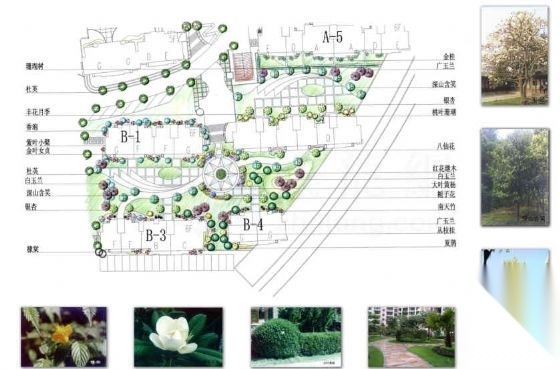 某小区景观设计部分方案cad施工图下载【ID:161113153】