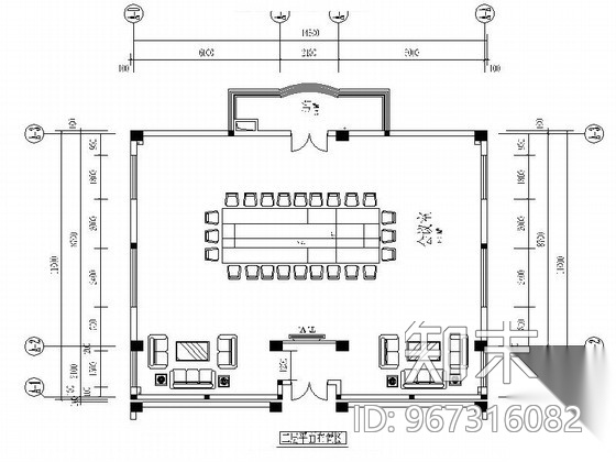 古典精品省级宣传机关单位办公室装修图（含效果）cad施工图下载【ID:967316082】