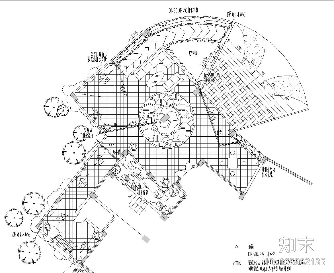 [四川]香格里拉花园环境景观工程施工图设计（给排水设计...cad施工图下载【ID:165962135】