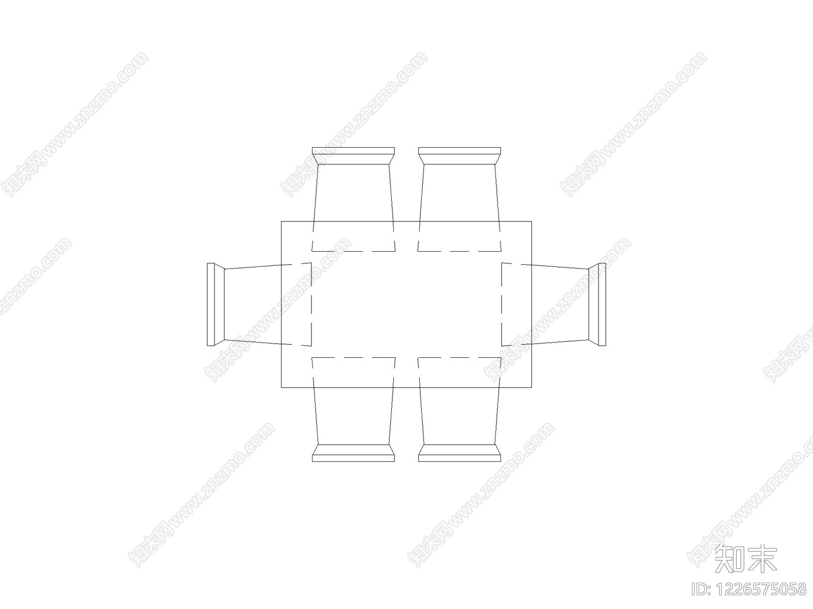 桌子cad施工图下载【ID:1226575058】