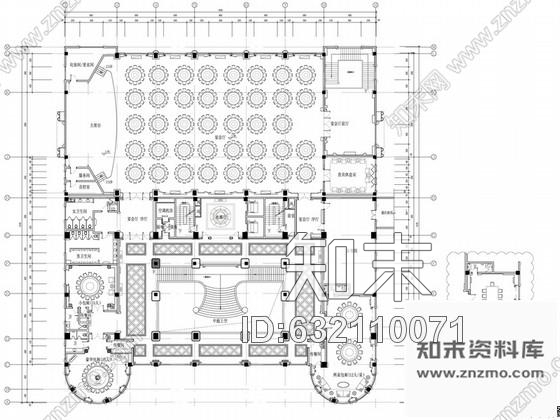 施工图苏州奢华欧式风格商务会所二层宴会厅西餐厅室内装修图含效果cad施工图下载【ID:632110071】