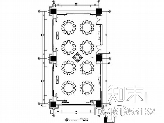 [昆山]五星级商务酒店宴会厅装修施工图（含效果）cad施工图下载【ID:161955132】