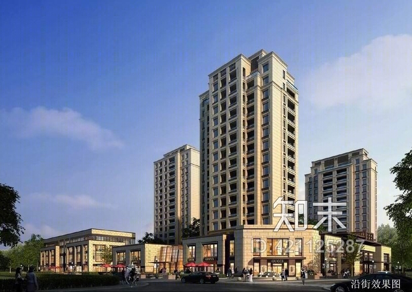 现代高层住宅SU模型下载【ID:421125287】