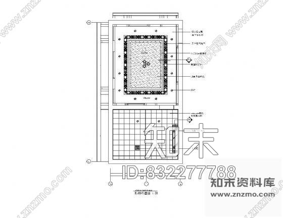 图块/节点洗浴中心吊顶详图cad施工图下载【ID:832277788】