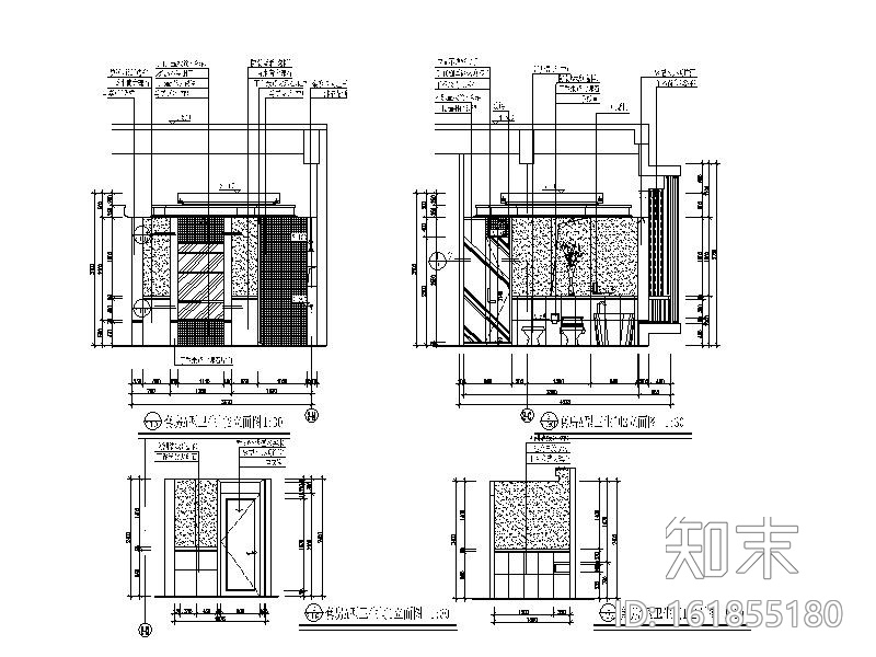 [江苏]全套高端酒店设计CAD施工图（含实景图）cad施工图下载【ID:161855180】