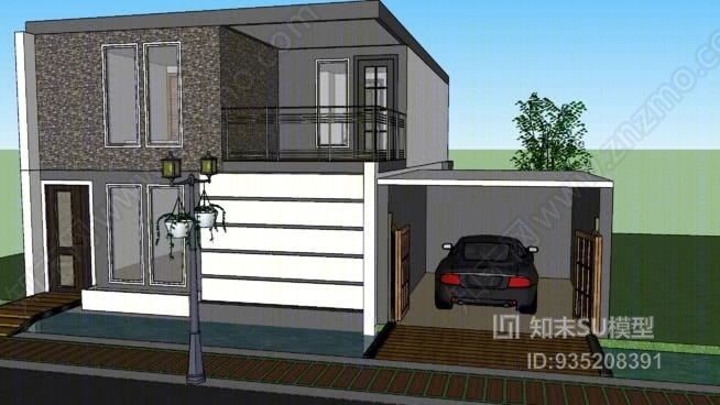 中小型住宅MarkSU模型下载【ID:935208391】