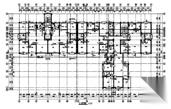 某十二层住宅楼建筑施工图cad施工图下载【ID:149572113】