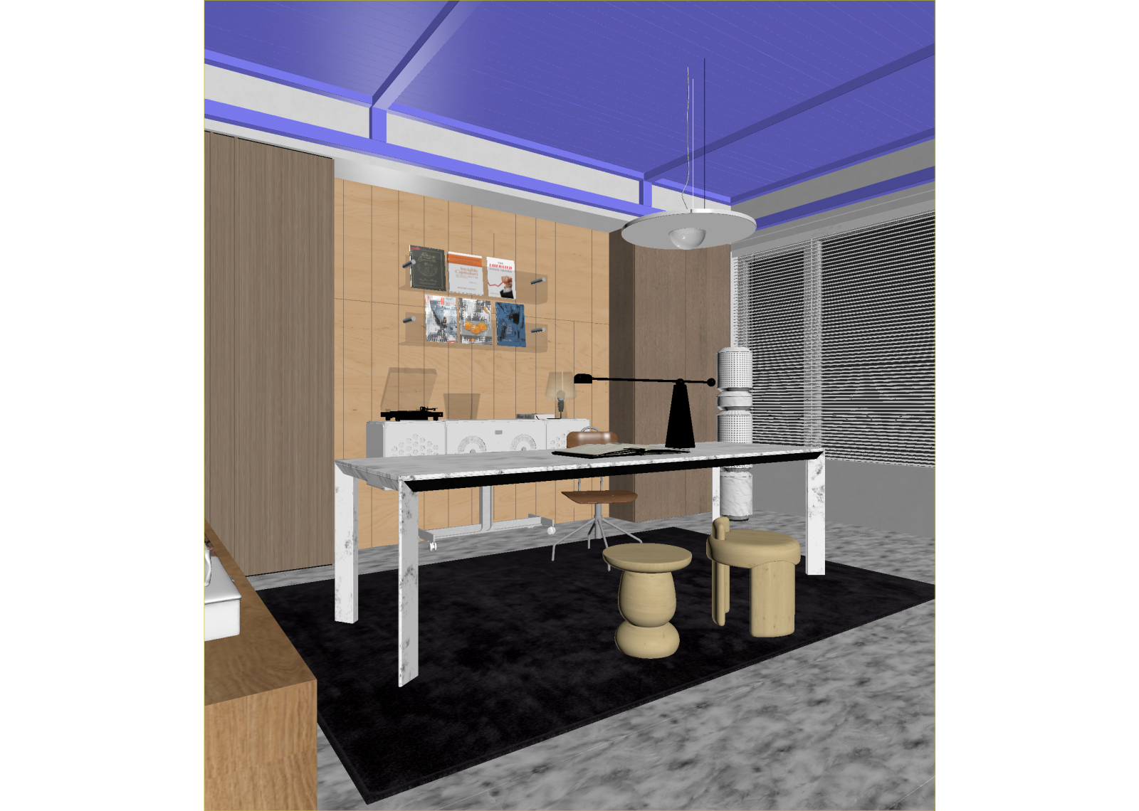 现代工作室3D模型下载【ID:1214709654】