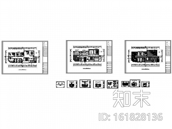 某设计公司办公空间装修图cad施工图下载【ID:161828136】