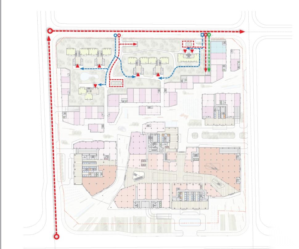 [深圳]超高层玻璃幕墙双塔式商业综合体建筑设计方案文...cad施工图下载【ID:165925112】