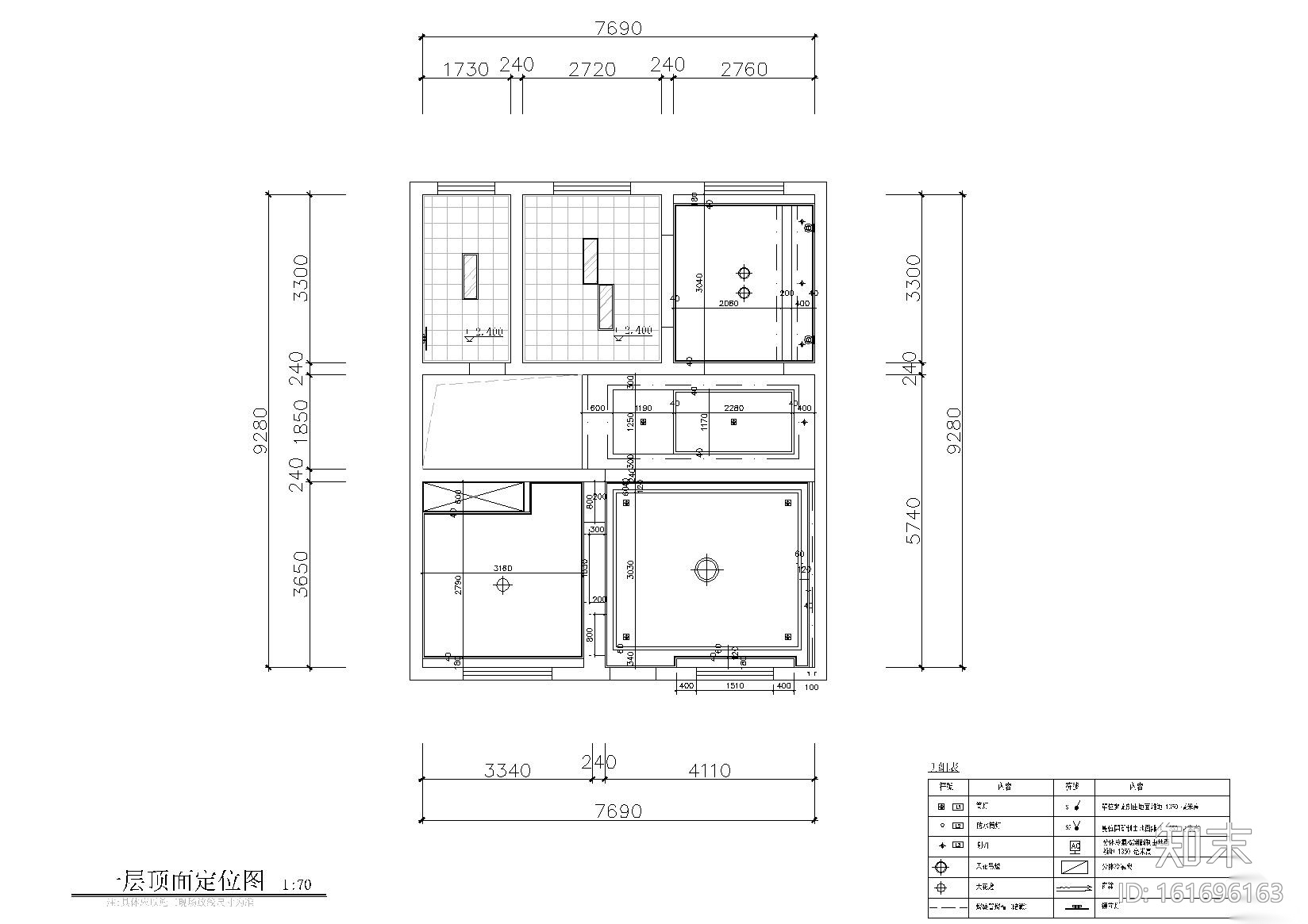 [江苏]某复式别墅样板间CAD施工图+效果图cad施工图下载【ID:161696163】