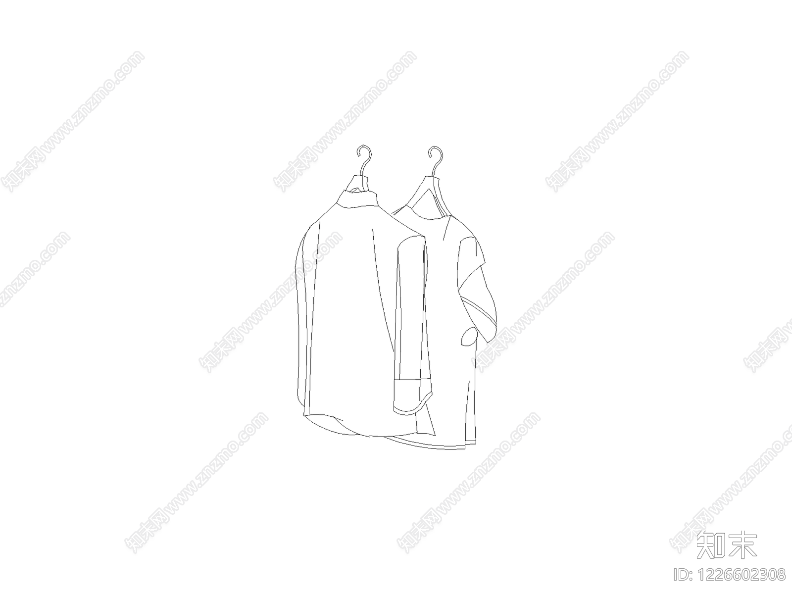 中式,现代服装鞋帽CAD图纸