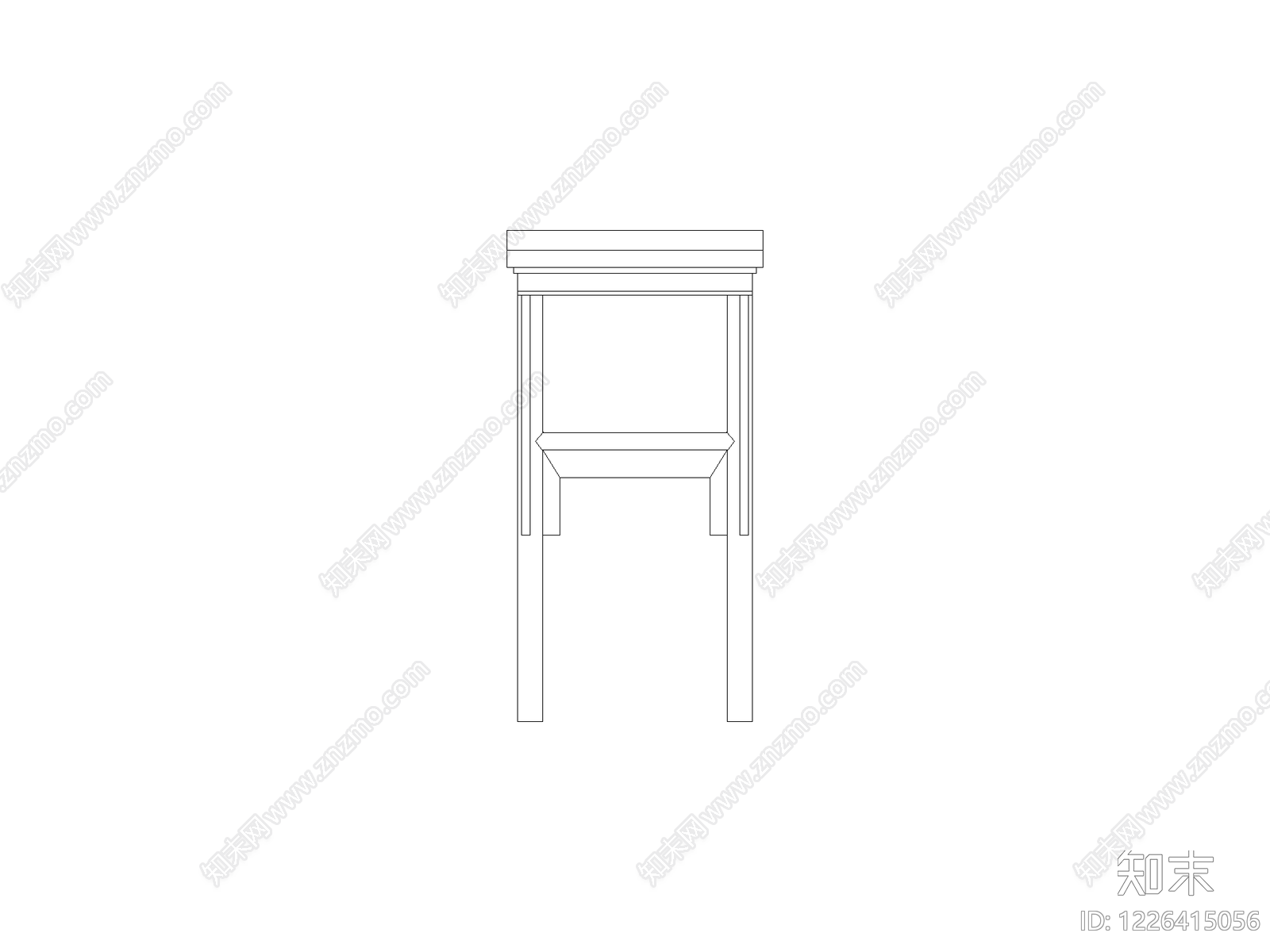 柜子平立面cad施工图下载【ID:1226415056】
