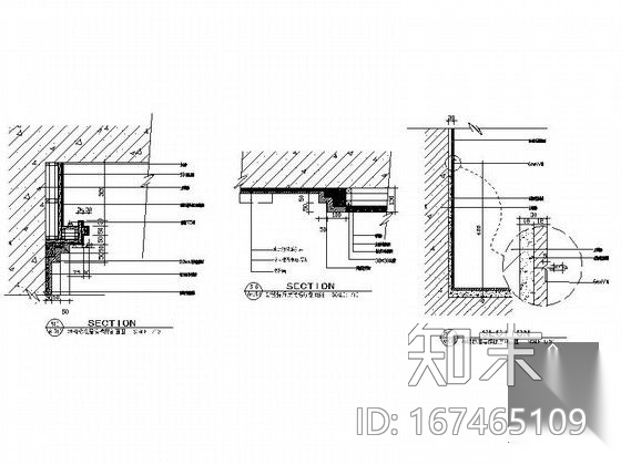 成套装饰墙面造型节点详图CAD图块下载cad施工图下载【ID:167465109】