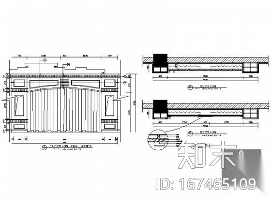 成套装饰墙面造型节点详图CAD图块下载cad施工图下载【ID:167465109】