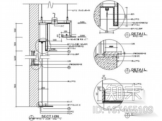 成套装饰墙面造型节点详图CAD图块下载cad施工图下载【ID:167465109】