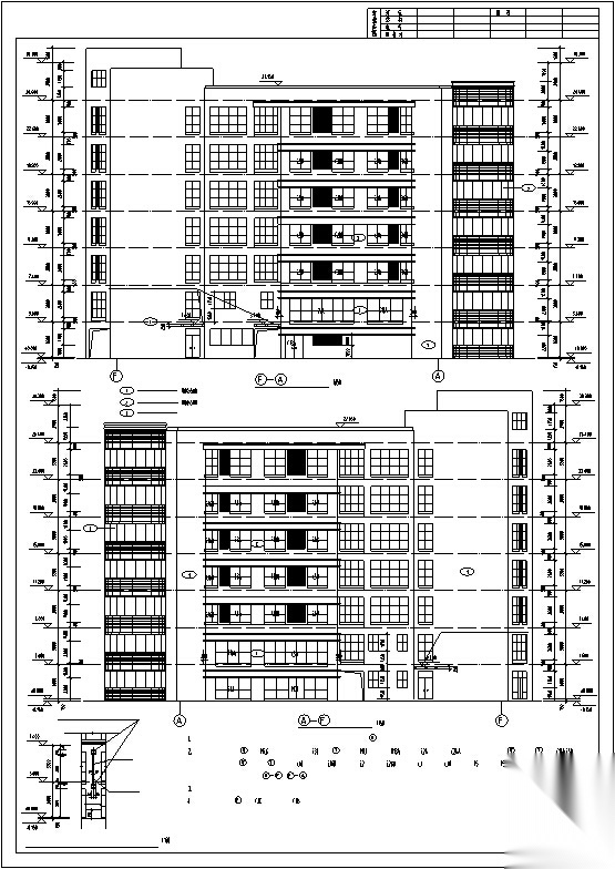 5套商业综合建筑设计方案初设图CADcad施工图下载【ID:151644128】