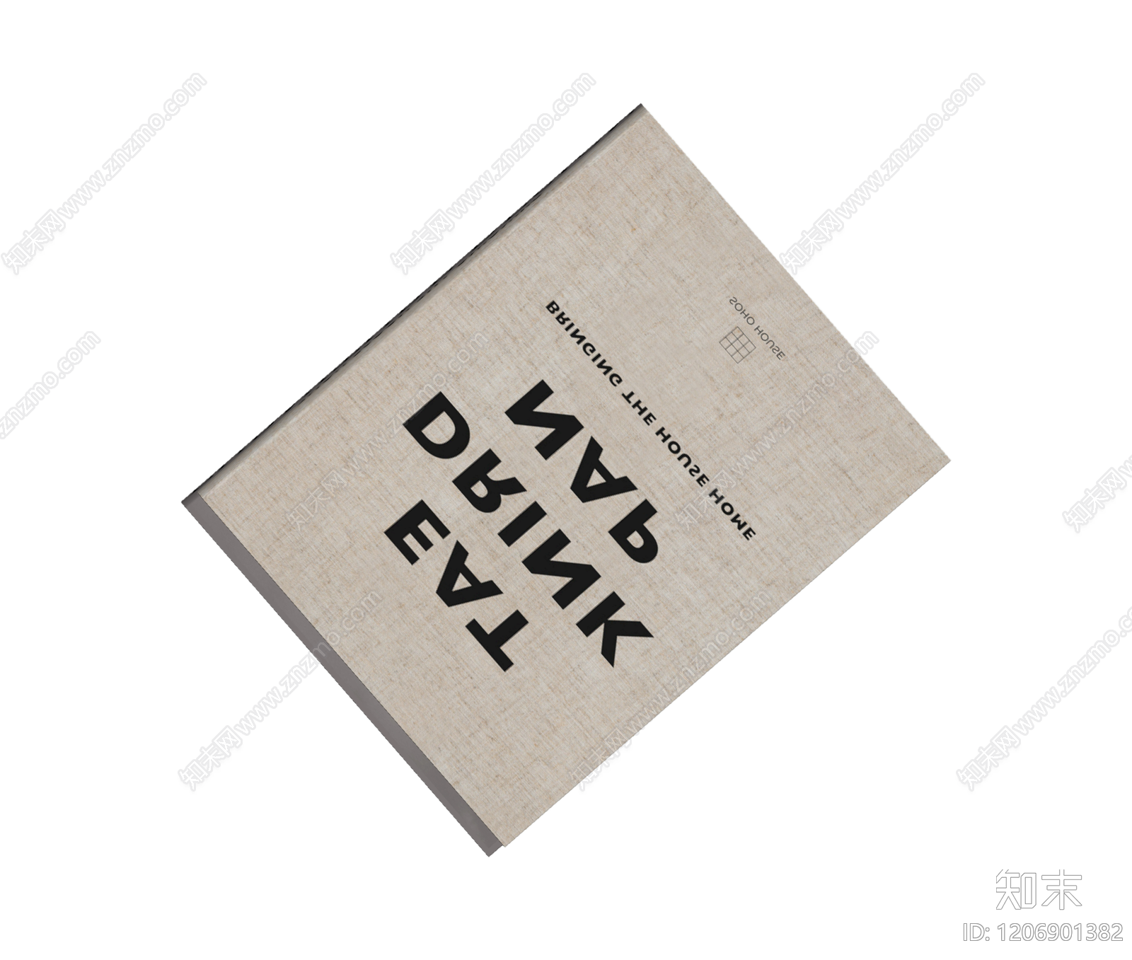 书籍堆叠装饰品3D模型下载【ID:1206901382】