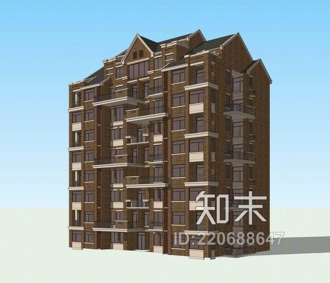 英式小高层SU模型下载【ID:220688647】