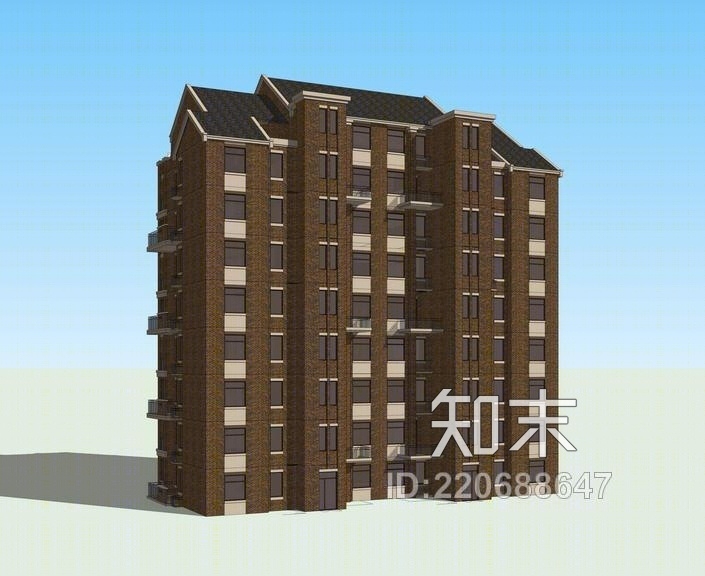 英式小高层SU模型下载【ID:220688647】