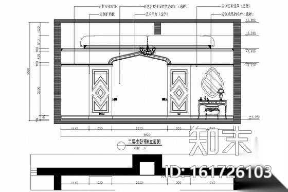 豪华欧式两层别墅室内装修图（含效果）cad施工图下载【ID:161726103】