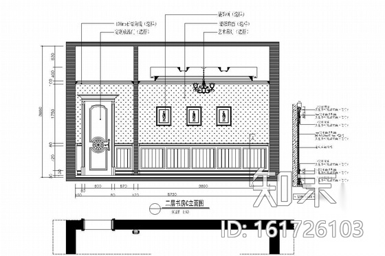 豪华欧式两层别墅室内装修图（含效果）cad施工图下载【ID:161726103】