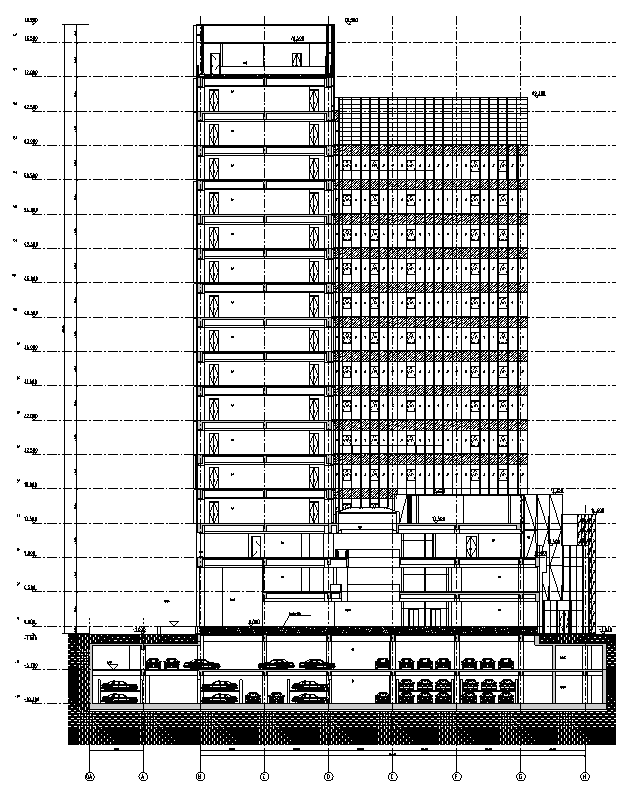 [上海]高层商业办公综合体建筑项目全套审图版施工图下载【ID:151482126】