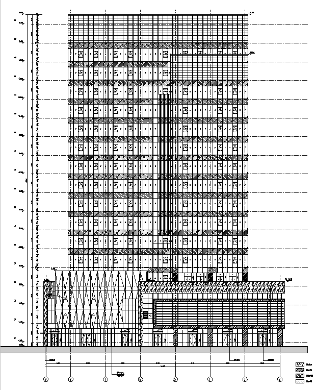 [上海]高层商业办公综合体建筑项目全套审图版施工图下载【ID:151482126】