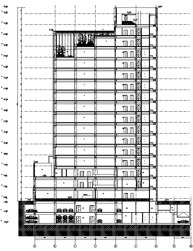 [上海]高层商业办公综合体建筑项目全套审图版施工图下载【ID:151482126】