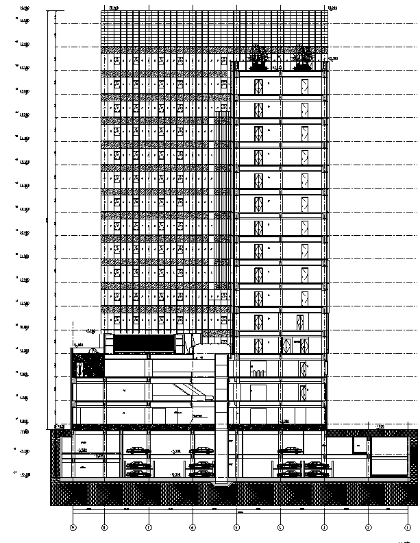 [上海]高层商业办公综合体建筑项目全套审图版施工图下载【ID:151482126】