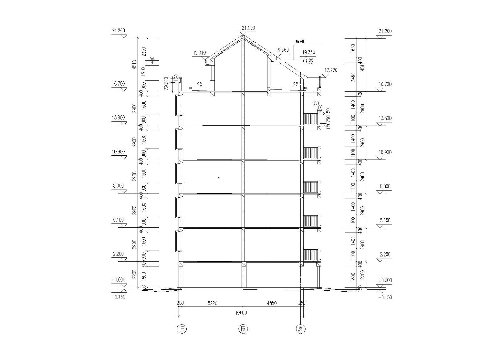 [山东]临沂高新区涑河居住区住宅建筑施工图cad施工图下载【ID:149578112】