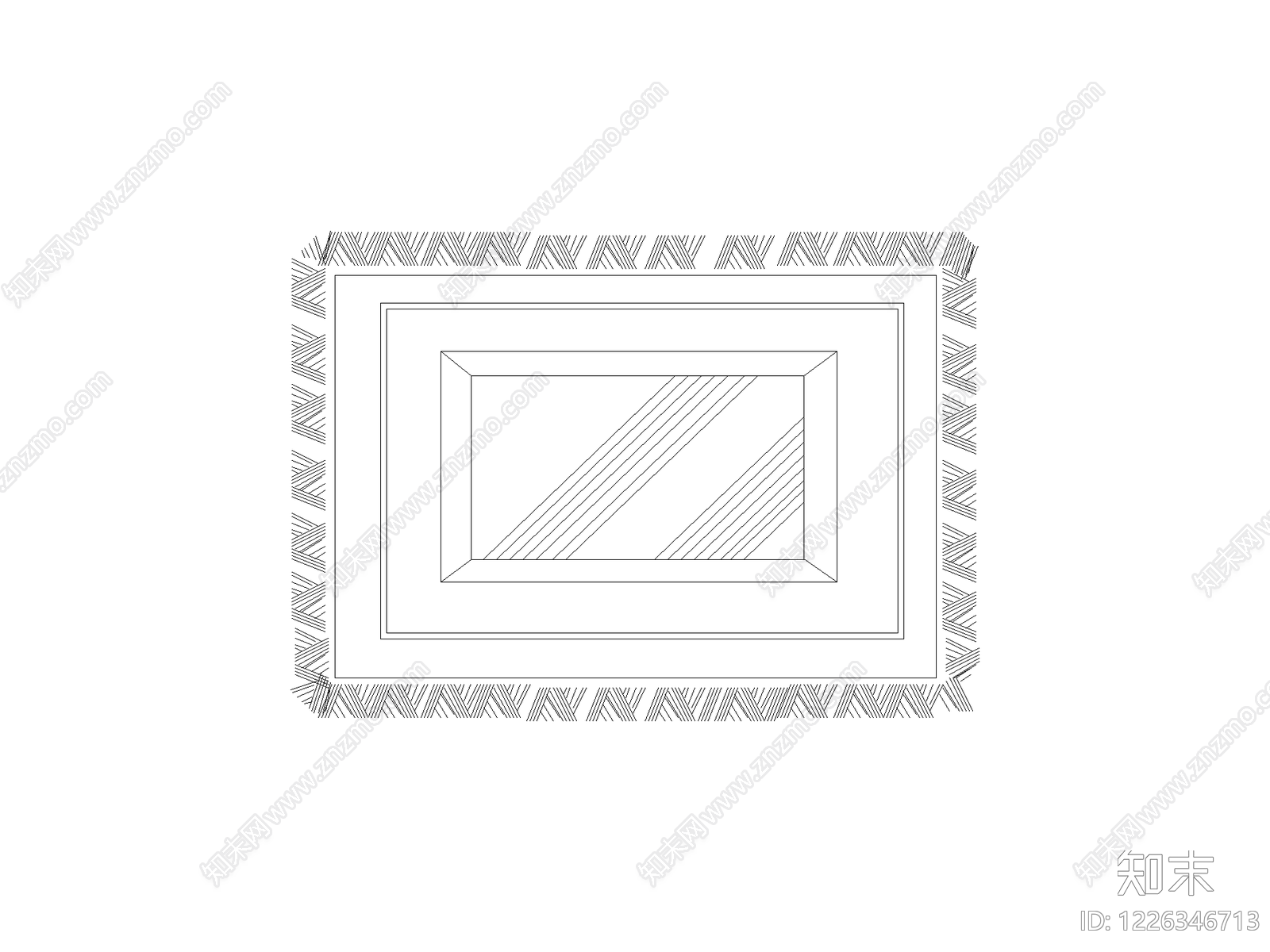 现代装饰线条CAD图纸