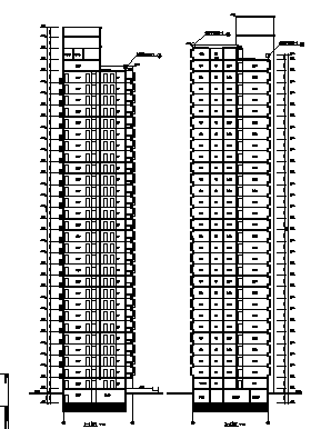 高层塔式商场住宅建筑施工图cad施工图下载【ID:149558190】