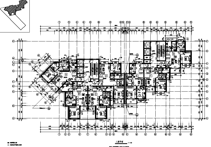 高层塔式商场住宅建筑施工图cad施工图下载【ID:149558190】