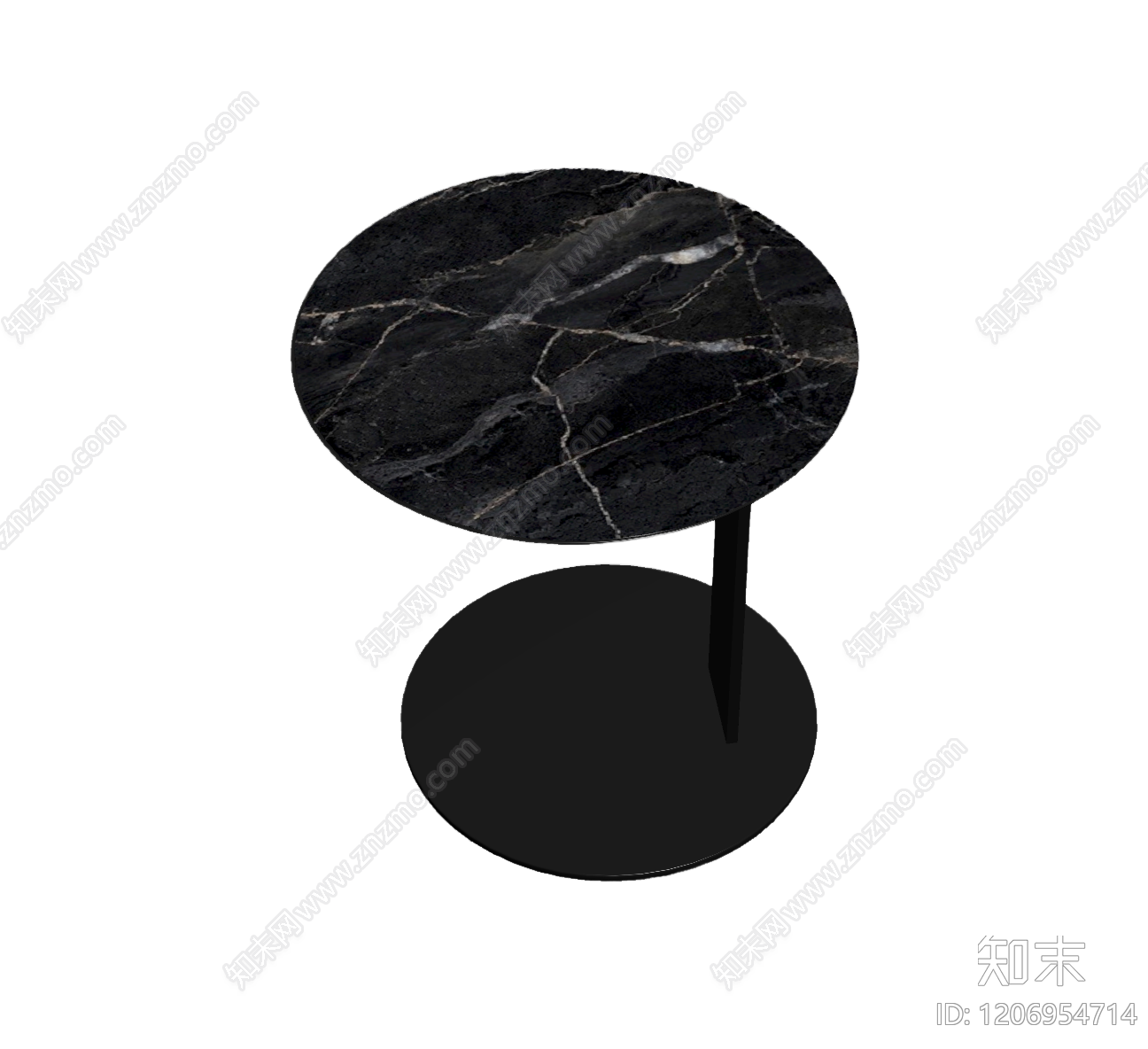 黑大理石圆桌3D模型下载【ID:1206954714】