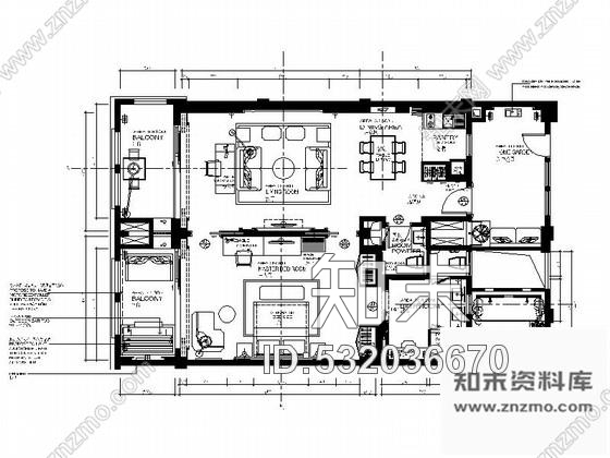 施工图海南国际旅游度假区花园酒店样板房装修图(含效果)施工图下载【ID:532036670】